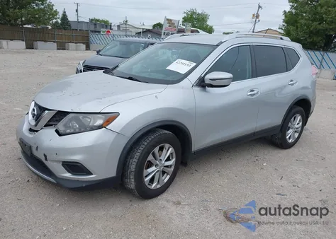 2016 Nissan Rogue S из США, поврежденный, VIN KNMAT2MV9GP674839